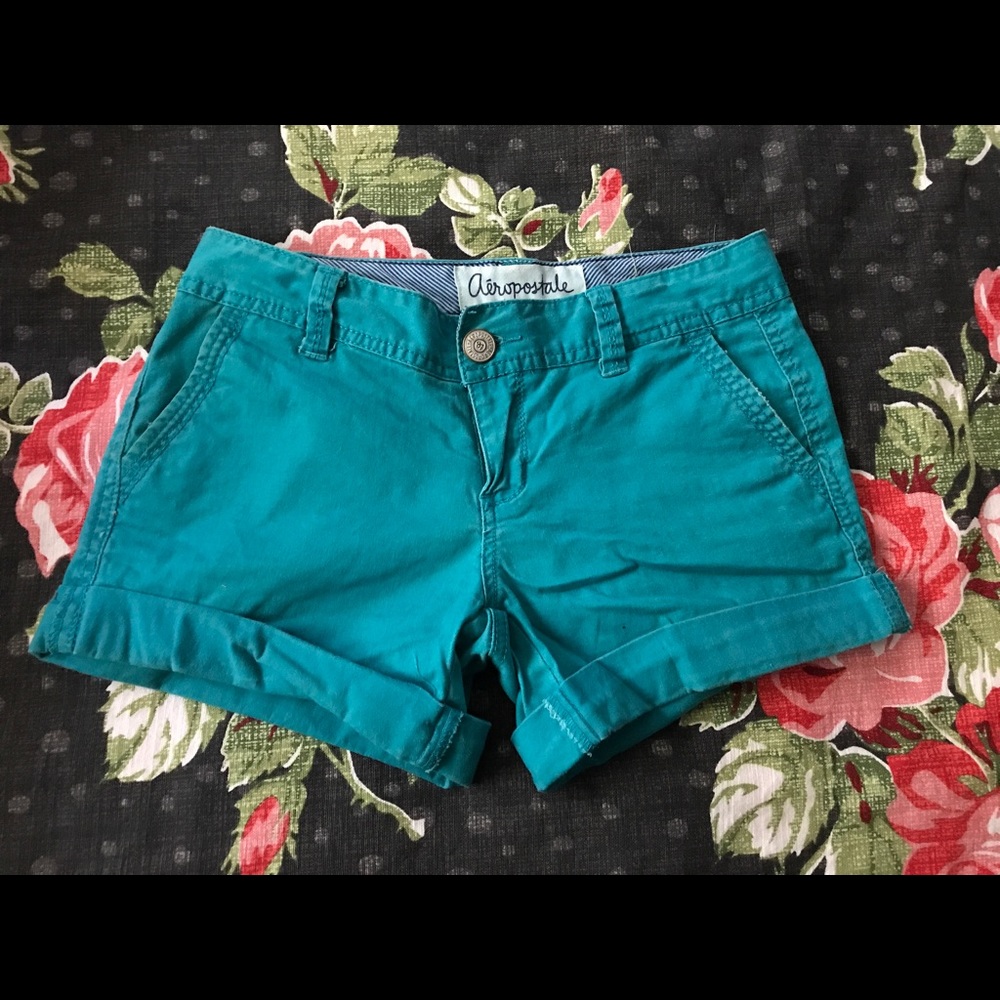 Turquoise shorts